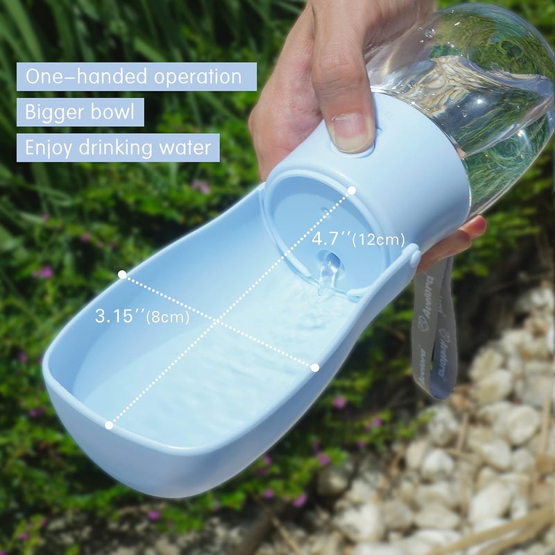AVELORA Foldable Dog Water Bottle, Portable Water Dispenser for Dog, Cat, Rabbit, Puppy and Small Animals, Dishwasher Safe Pet Accessories for Walking, Hiking, Travel - Image 2